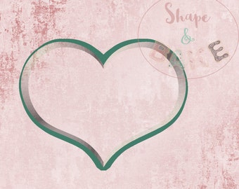 Chubby heart cookie cutter