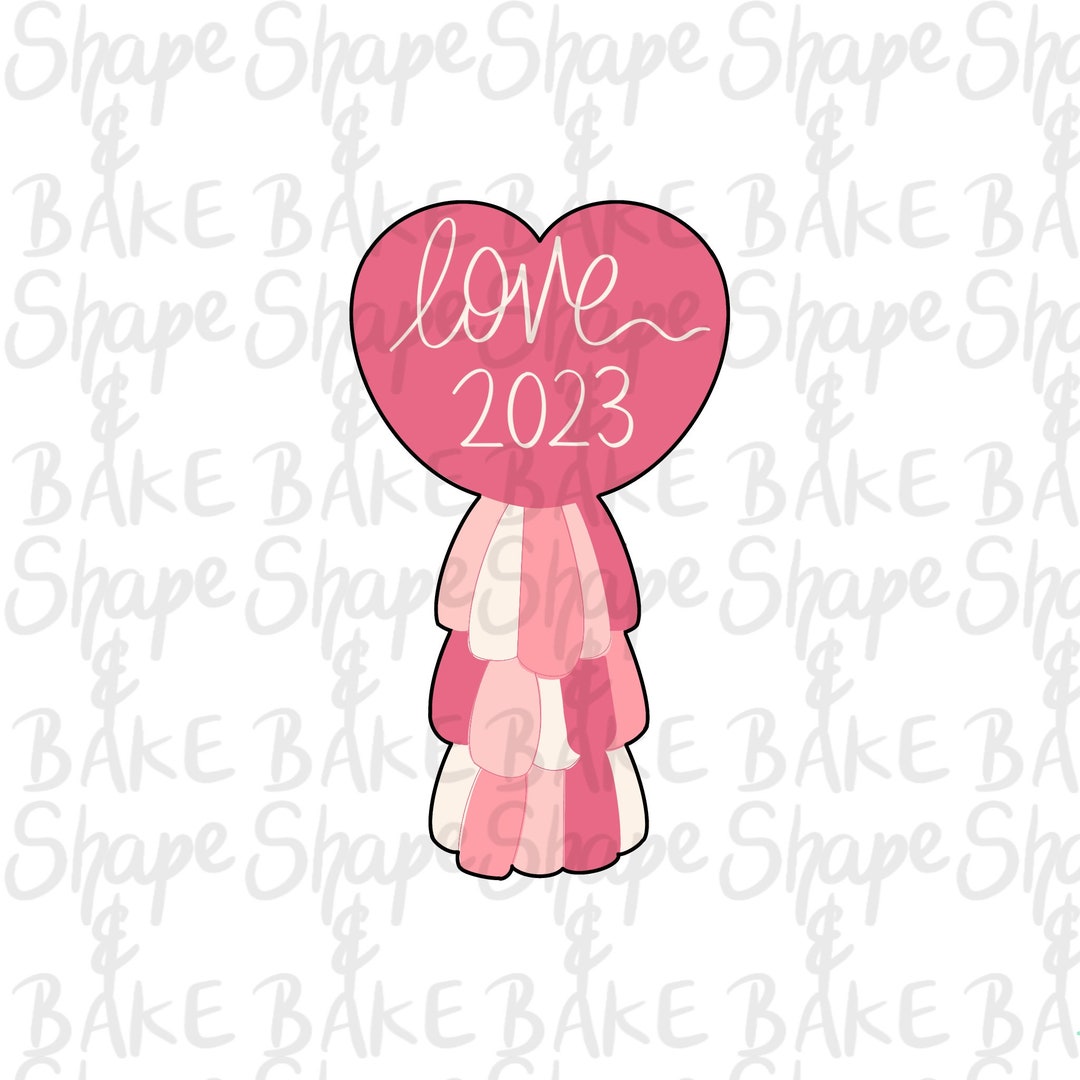 Heart Tassel Balloon Cookie Cutter - Etsy