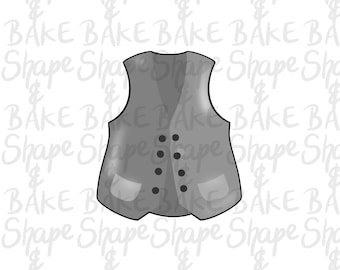 Waistcoat cookie cutter