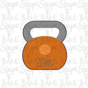 Kettle bell cookie cutter