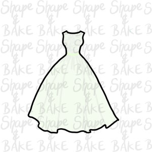 Sleeveless dress cookie cutter
