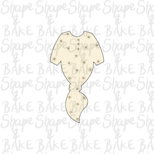 Knotted baby grow cookie cutter