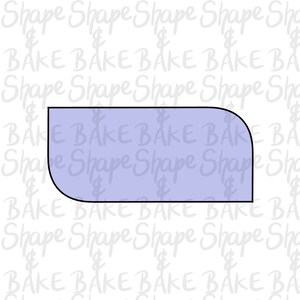 Plaque M cookie cutter