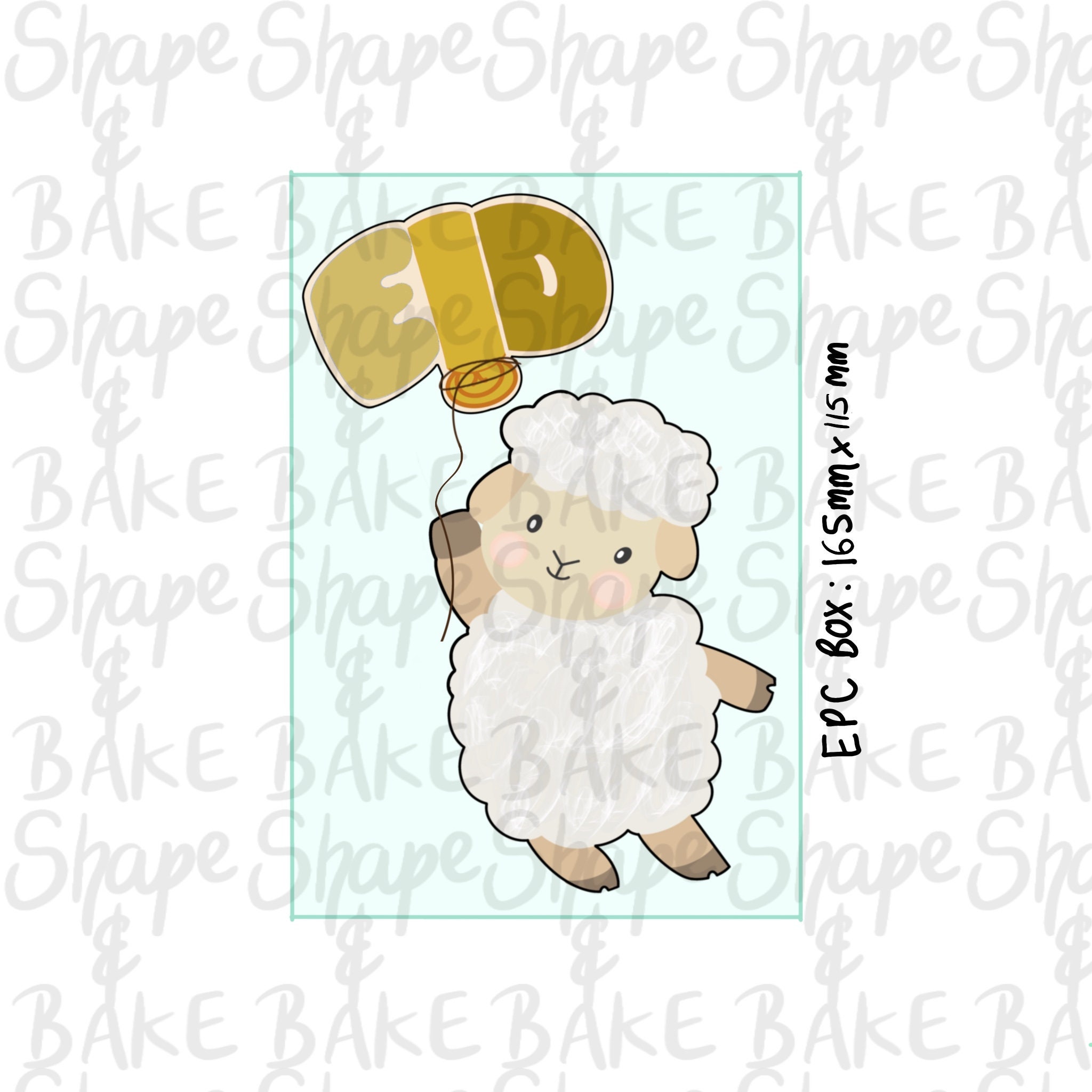 Sheep Reaching for a Balloon 2 Cutters - Etsy Ireland