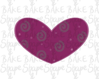 Heart 3 cookie cutter