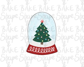 Tall snowglobe cookie cutter