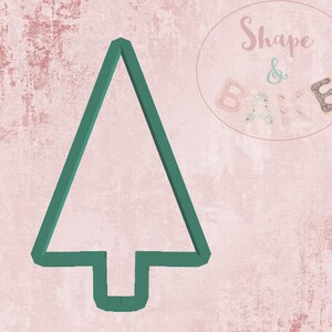 Straight christmas tree cookie cutter