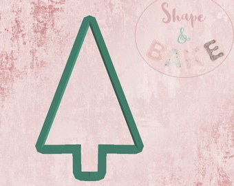 Straight christmas tree cookie cutter