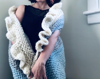 Crochet Pattern - Sleigh Ride Wrap