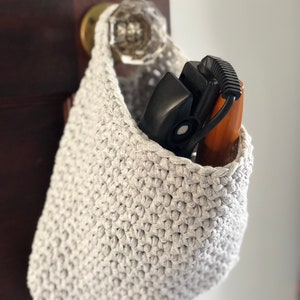 Crochet Pattern Hair Tool, Styling Tool Hanging Basket, Wall Decor, Hanging Storage image 4