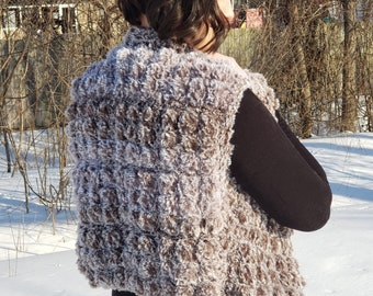 Crochet Pattern - Genna with a G Faux Fur Vest