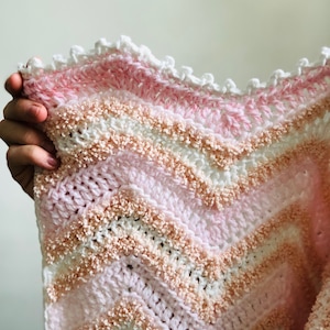 Crochet Pattern - The Maura Blankie, Baby Blanket, Shower Gift