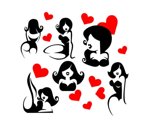 Download Pin Up Girl Bundle Sexy Beach Woman Silhouette Svg Vector Etsy