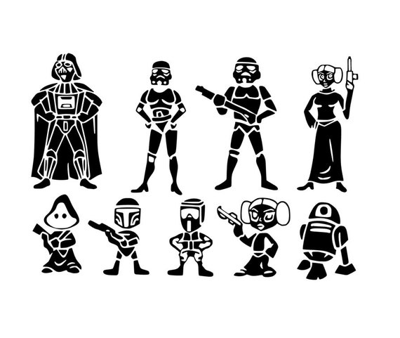 Download Little Space Family Sticker Silhouette Svg Cut File Digital Etsy
