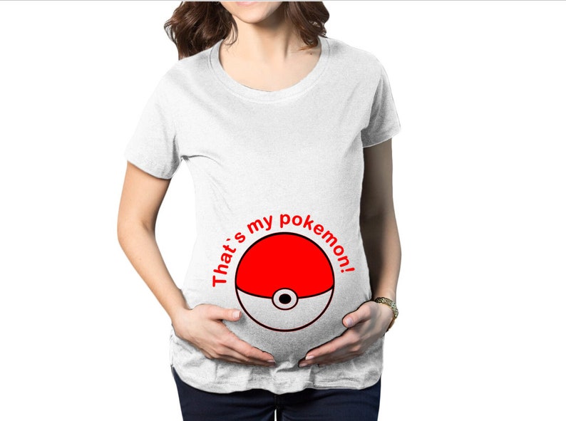 My pokemon funny pregnant shirt Pregnancy announcement gift. Etsy