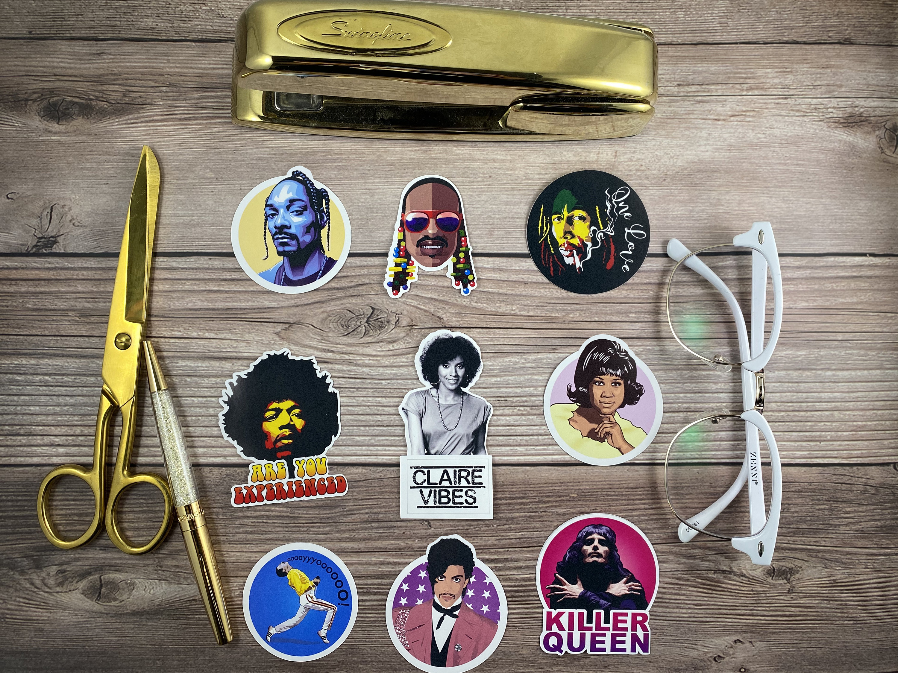 Freddie Mercury / Queen / AYO / Vinyl Sticker / Laptop Sticker / Glossy ...
