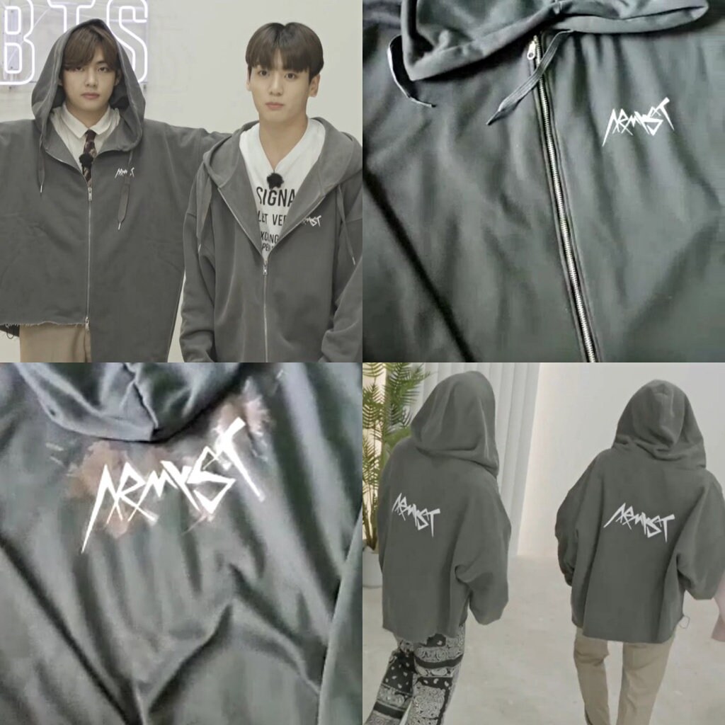 BTS JUNG KOOK ARMYST ZIP-UP HOODY ジョングクパーカー - www