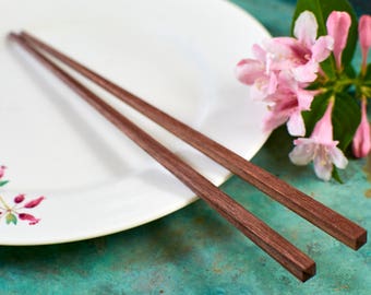 Hardwood Chopsticks - Handmade from New England Black Walnut