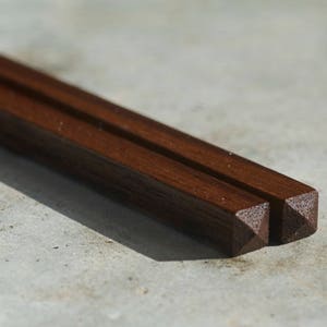 Hardwood Chopsticks Handmade from New England Black Walnut image 4