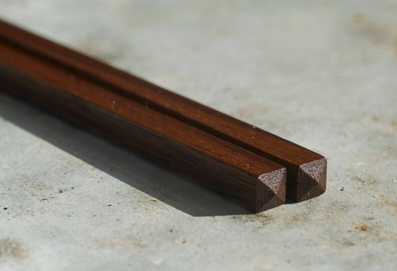 Hardwood Chopsticks Handmade from New England Black Walnut image 4