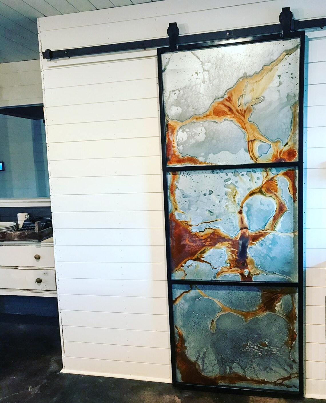 Industrial Metal Barn Door Etsy