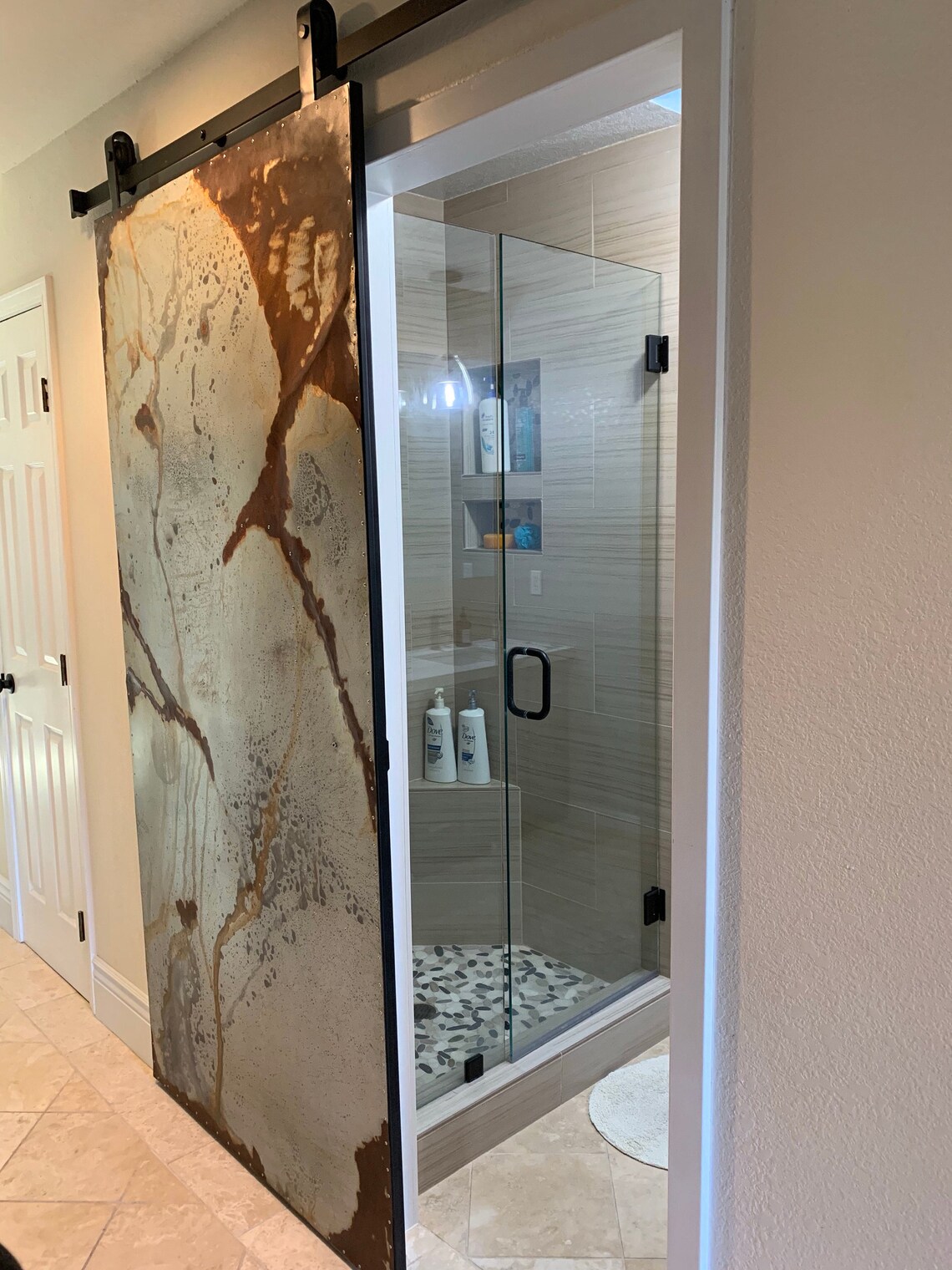 Industrial Metal Barn Door Etsy