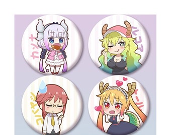 Miss Kobayashi's Dragon Maid Buttons