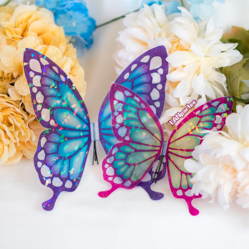 Holographic Translucent Butterfly Wings Accessory image 7