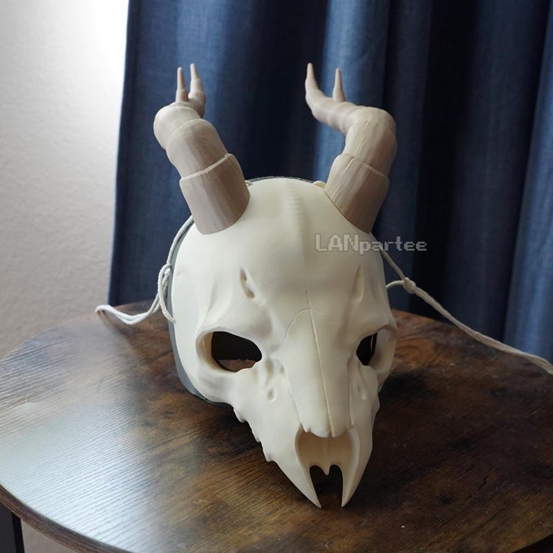 Bird Skull Mask Painted - Etsy