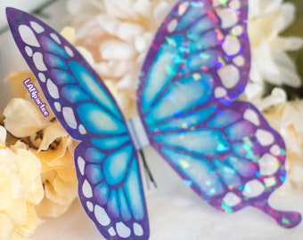 Holographic Translucent Butterfly Wings Accessory