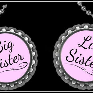 Collares con frase y cita de hermana mayor y hermana menor, joyas para hermanas, regalos