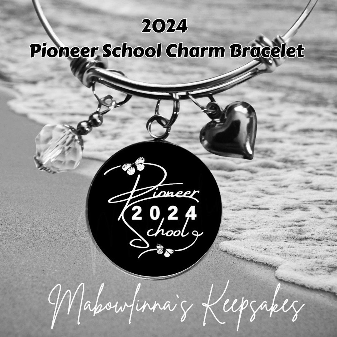 Jw 2024 Pioneer School Charm Bracelet Gift for Pioneer Sisters Black