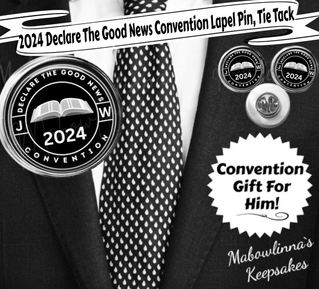 JW 2024 declare the Good News Convention Pins, Tie Tack, Lapel Pin