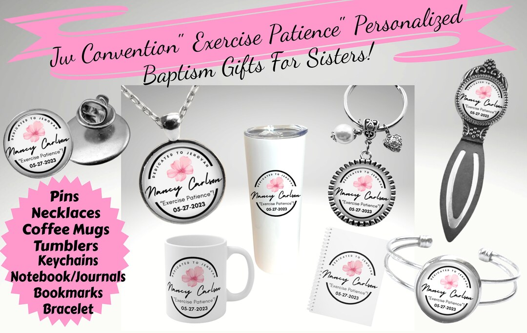 JW Convention exercise Patience Personalized Baptism Gifts Choose Pin ...