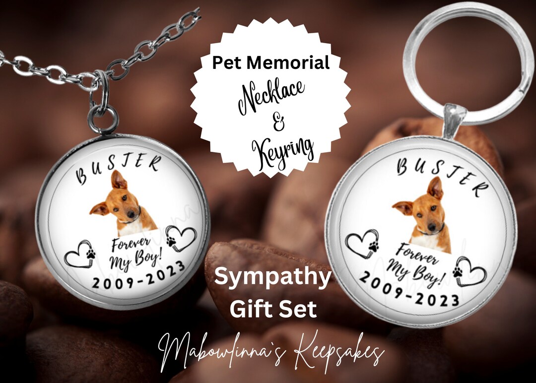 Loss of Pet Sympathy Gift Set Pet Memorial Remembrance Comfort for Dog ...