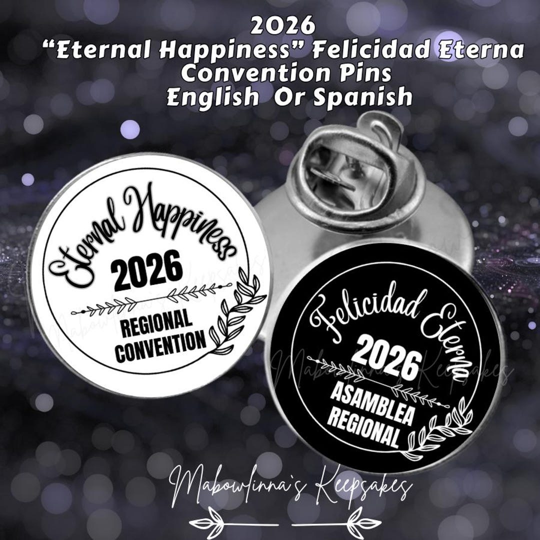 JW 2026 “eternal Happiness” Convention – Lapel Pin / Tie Tack