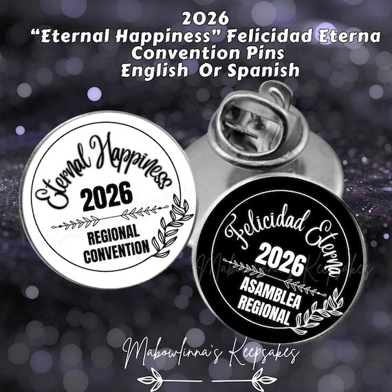 JW 2026 “eternal Happiness” Convention – Lapel Pin / Tie Tack