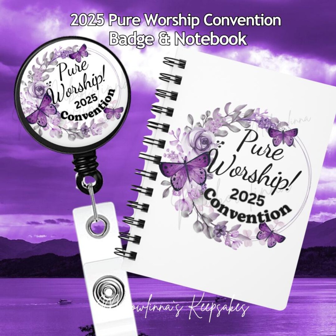 JW 2025 Pure Worship Convention 2PC Bundle Pack Retractable Convention ...