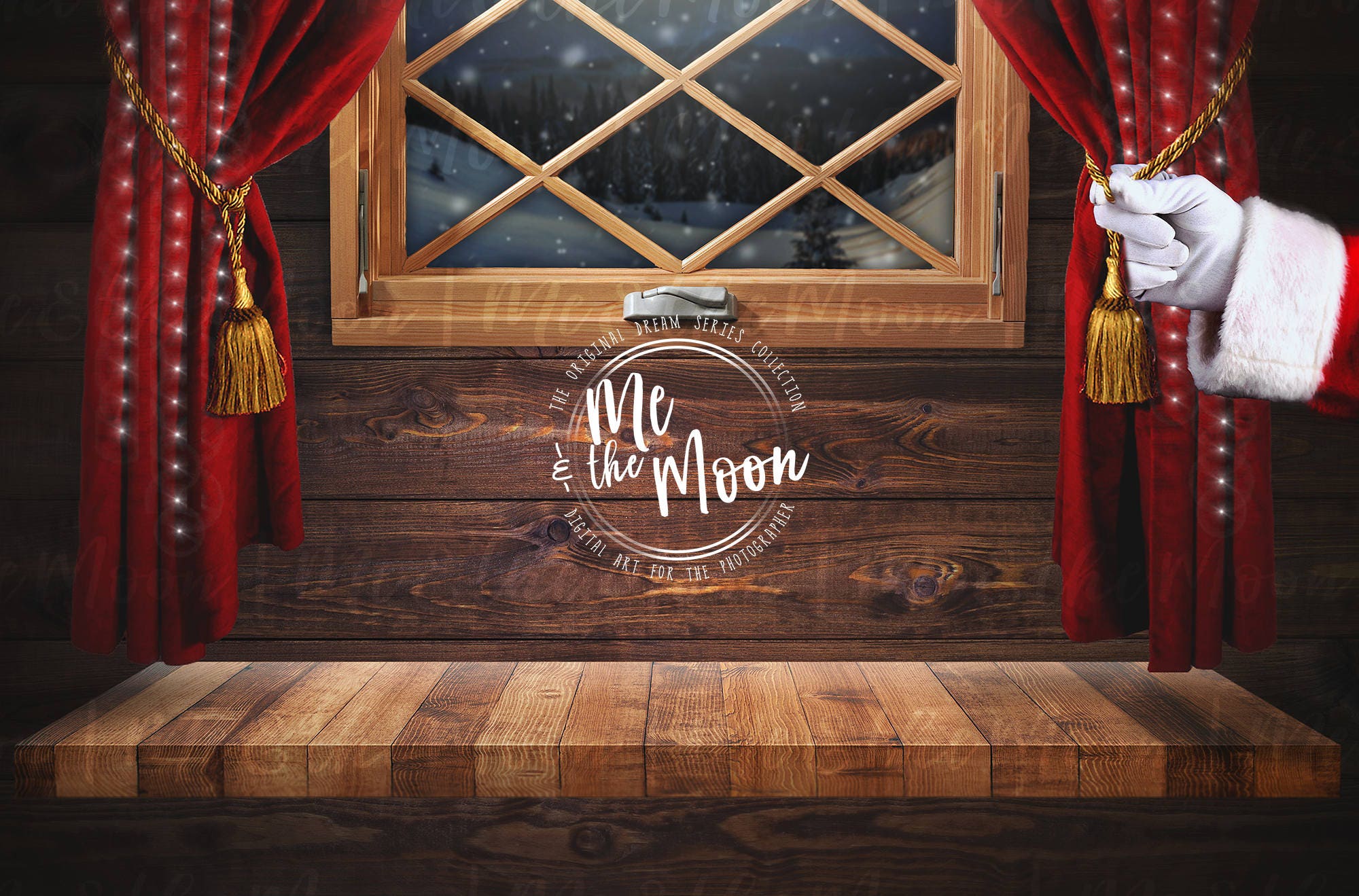 SANTA’S WORKSHOP Backdrop / Christmas Digital Backdrops / - Etsy