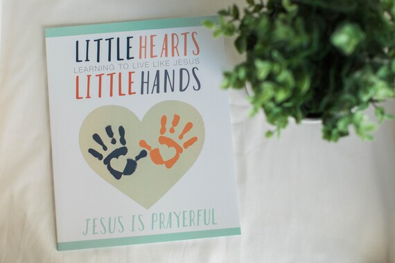 Kids Craft Devotional Jesus Is Prayerful Etsy