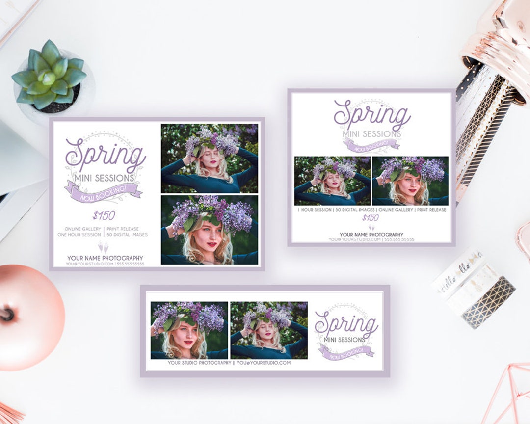 Spring Mini Session Digital Template Set | Easter Mini Sessions ...