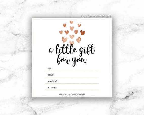 gift certificate template free