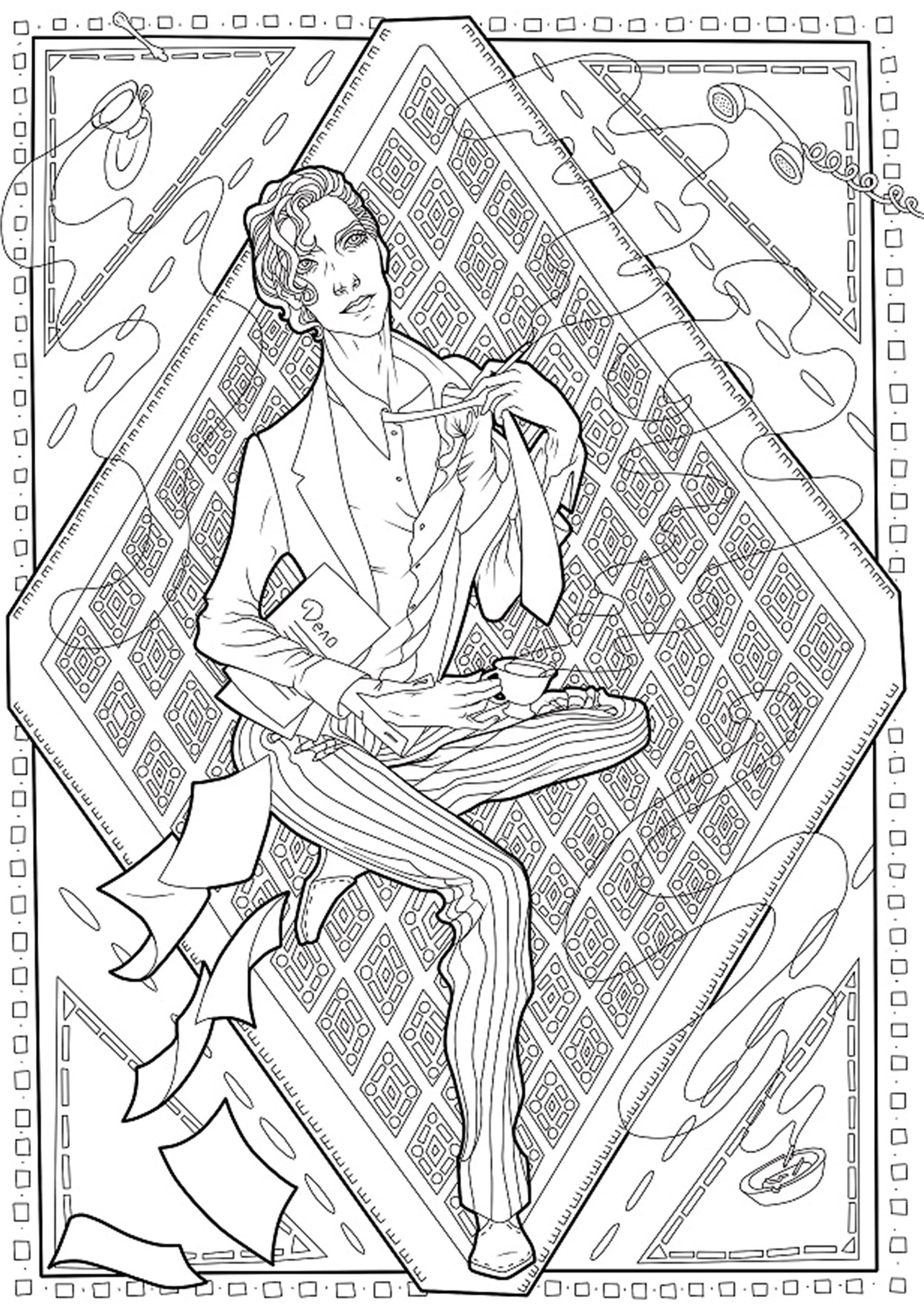 Instant Download Ukraine Man Digital Coloring Pages Etsy Singapore