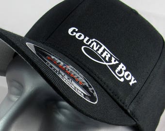 Country Boy Flex-Fit Hat: Fitted Trucker Cap