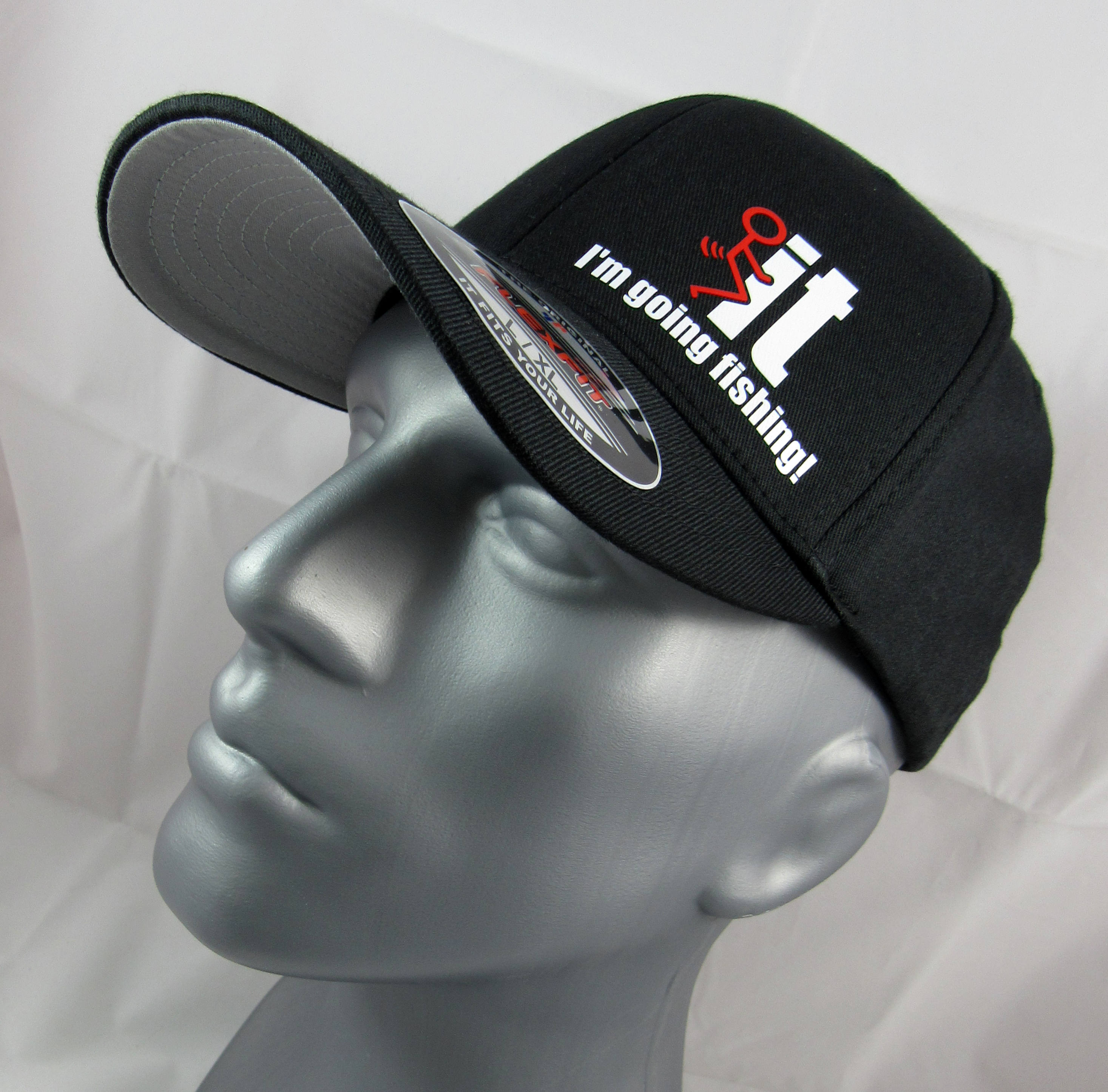 I'm Going Fishing Fitted Flex-fit Hat 