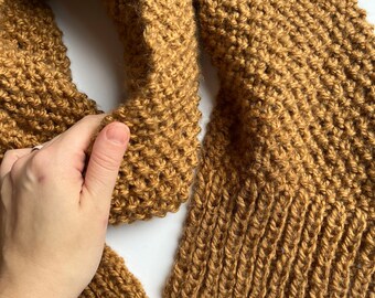 Everything Scarf Pattern, Modern Knit Scarf Pattern, Beginner Scarf Knitting Pattern, Easy Knit Scarf Pattern