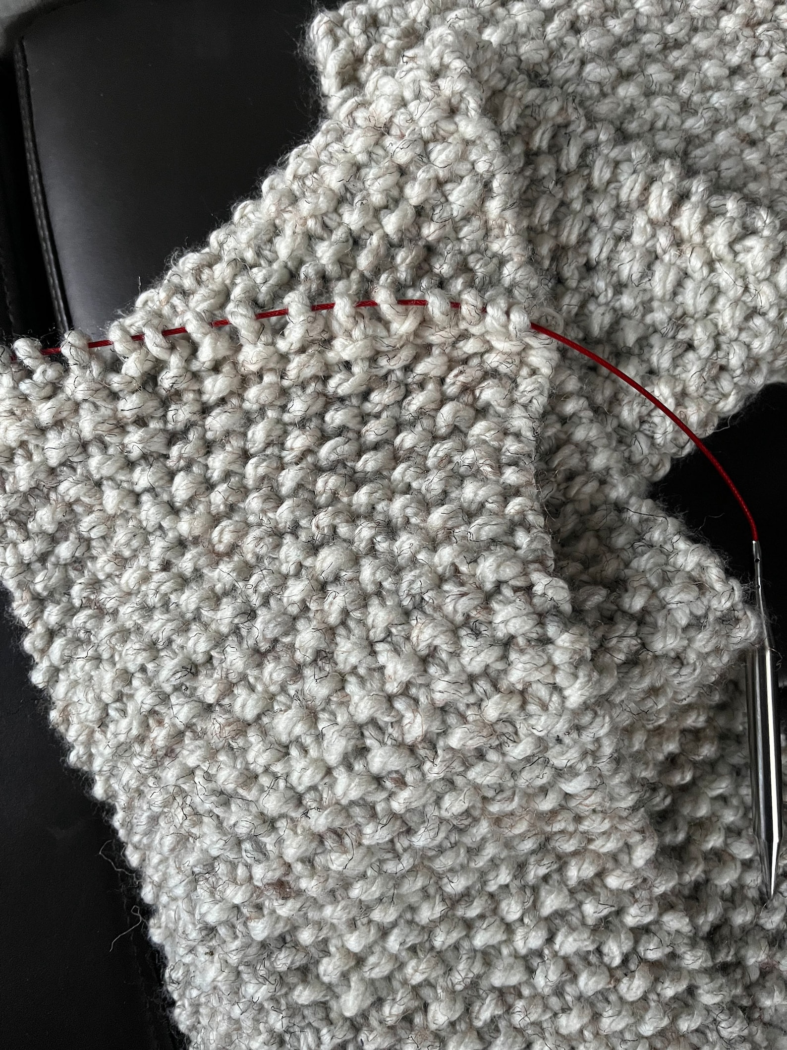 Seed Stitch Scarf Knitting Pattern: Easy Beginner Knit (PDF Pattern) - Etsy