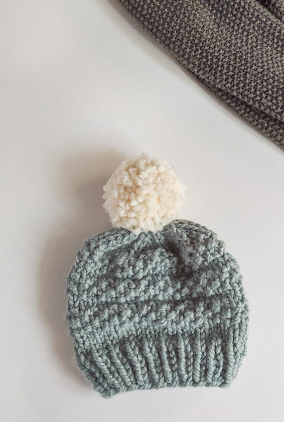 Classic Knit Beanie Pattern: Beginner Seed Stitch Hat (PDF  display picture 1