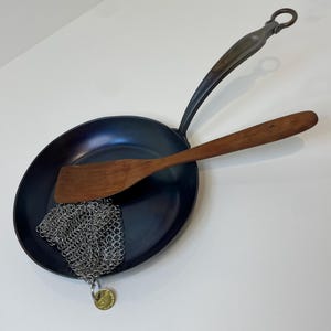 10&quot; in. Carbon Steel - Deep Skillet - Hand Forged