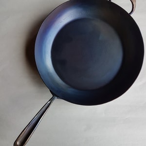13&quot; in. Carbon Steel - Deep Skillet - Hand Forged